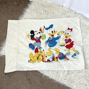 Vintage Disney Fashion Manor Pillow Case Muslin Twin (Flaws)